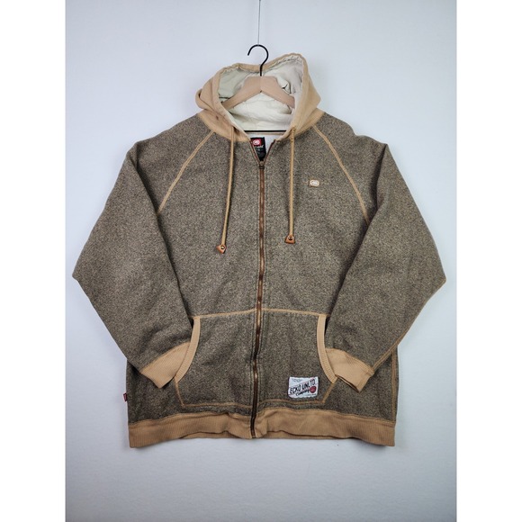 Ecko Unltd Full Zip Up Hoodie Men/Women XL Oatmeal - Picture 1 of 12
